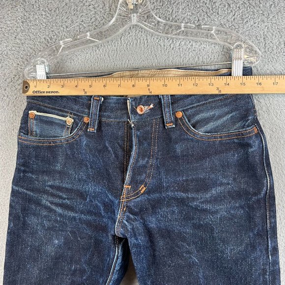 Ciano Farmer  Selvedge Denim Jeans Button Fly size 31x28 - Picture 12 of 12